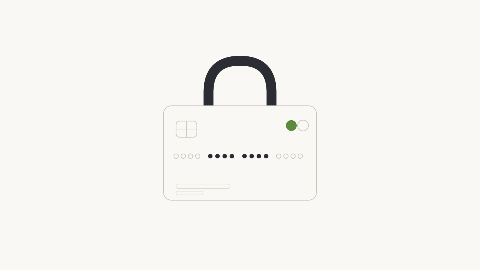 Protected contractor payment card with lock