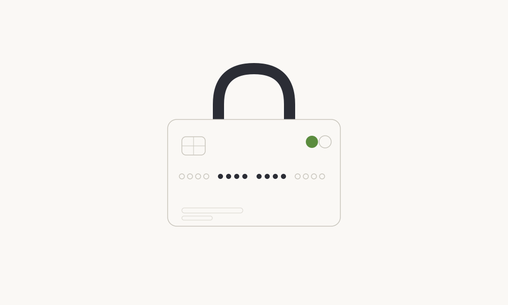 Protected contractor payment card with lock